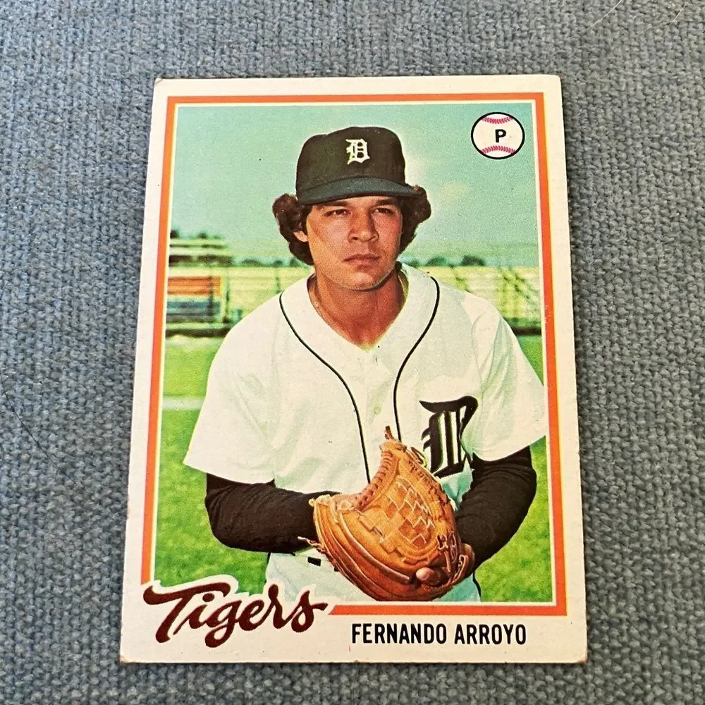 1978 Topps Detroit Tigers Baseball Card Trading Card